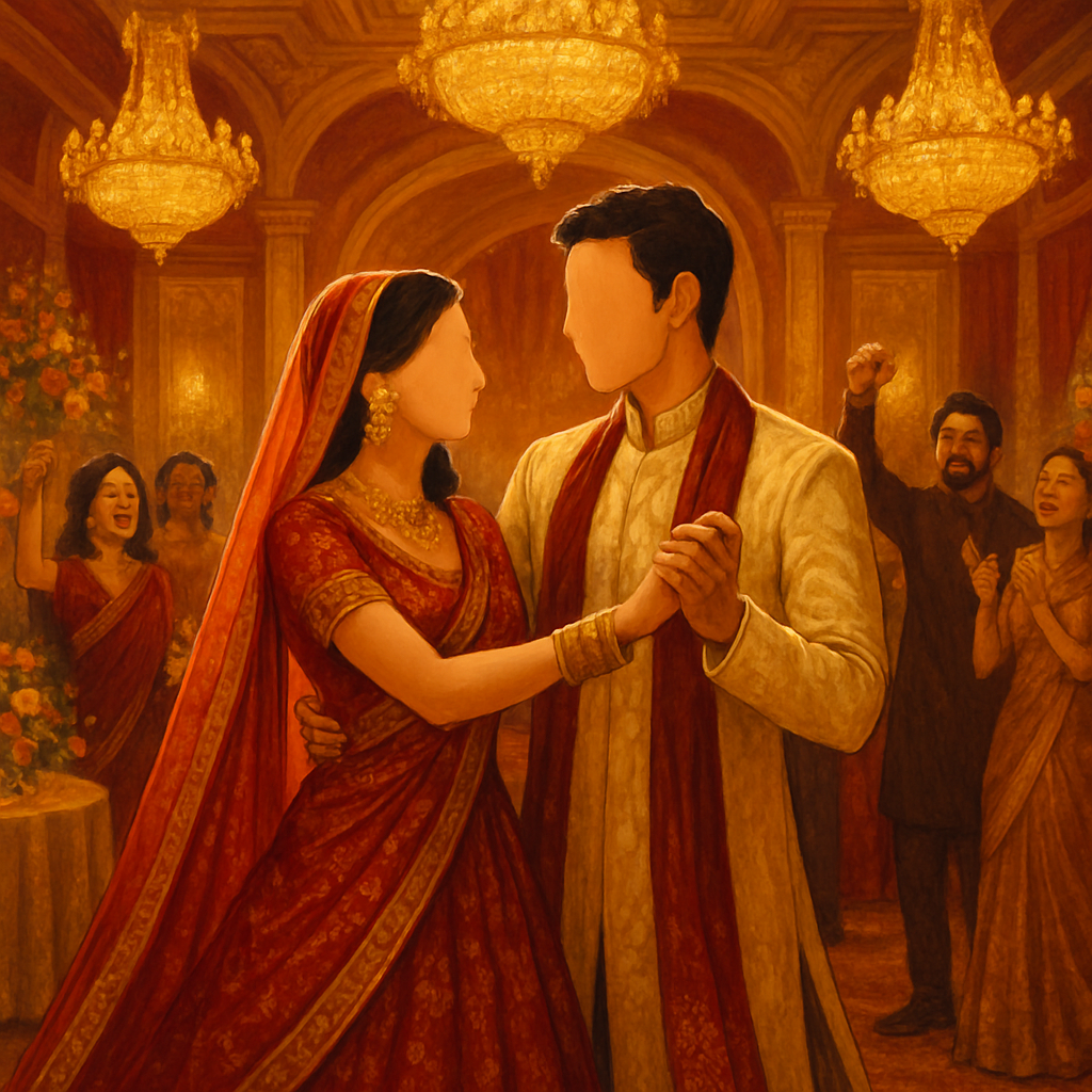 Wedding reception celebration